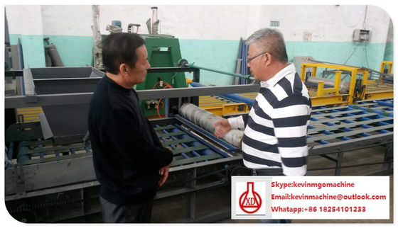 Đường dây sản xuất bánh sandwich có kích thước điều chỉnh, bên ngoài tường bảo quản nhiệt Mgo board machine