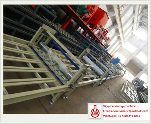 Máy chế tạo vật liệu xây dựng bằng tấm sandwich với máy xẻ cuộn