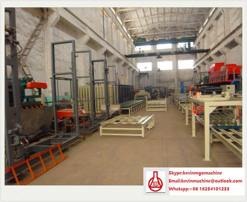 Kỹ thuật xát thép Đường dây sản xuất tấm MgO chống cháy cho lớp giữa xây dựng