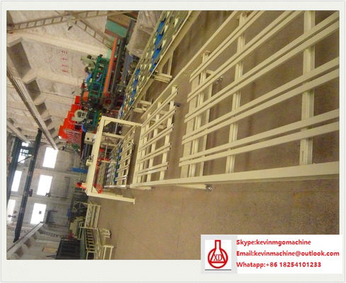 Kỹ thuật xát thép Đường dây sản xuất tấm MgO chống cháy cho lớp giữa xây dựng