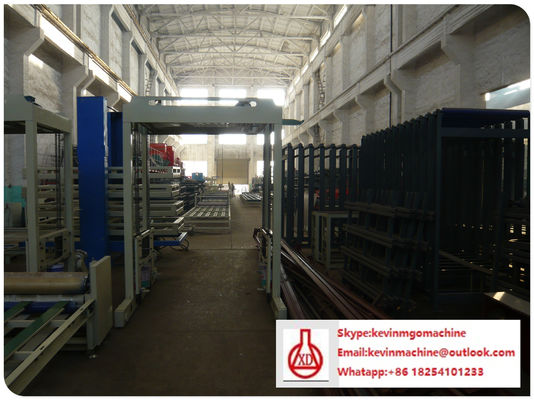 Dây chuyền sản xuất tấm tường sandwich rỗng MgO với công suất 2500 tấm