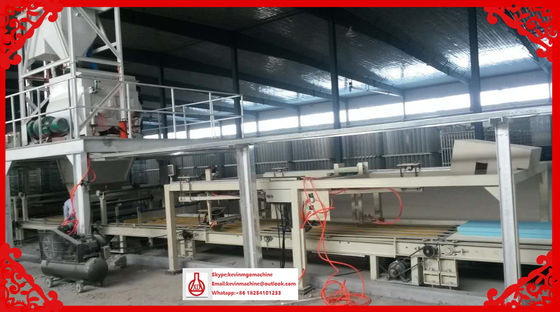 Dây chuyền sản xuất tấm Magie Oxide, Máy làm tấm thạch cao lật lô tự động