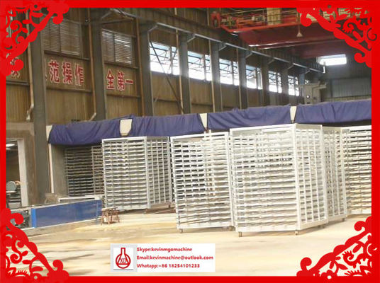 Dây chuyền sản xuất tấm Magie Oxide, Máy làm tấm thạch cao lật lô tự động