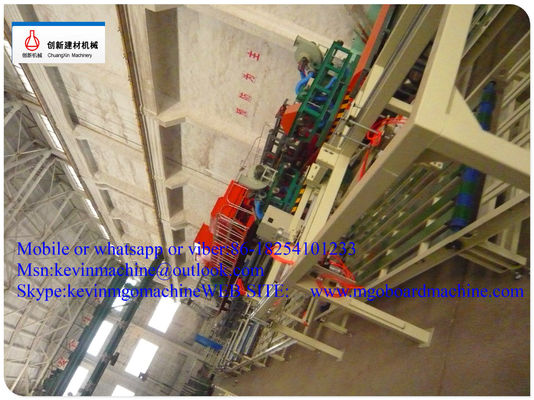 Đường dây sản xuất tấm MGO hoàn toàn tự động với rơm cây trồng nghiền