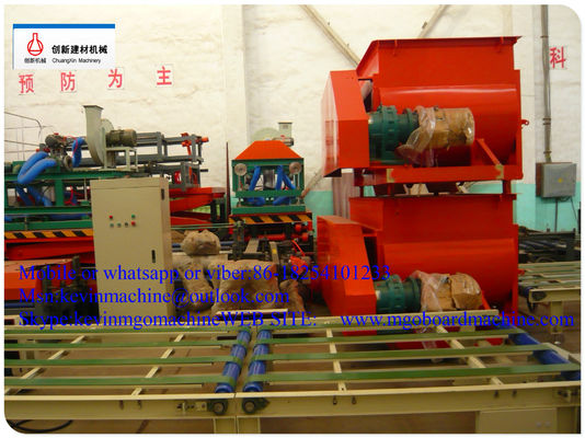 Fully Automatic Mgo Board Equipment For Mgo / Mgcl / Fiber Glass Mesh Raw Material