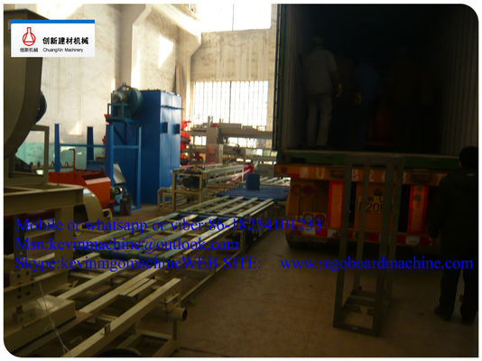Đường dây sản xuất tấm MgO chống cháy tự động Thiết bị sản xuất tấm tường