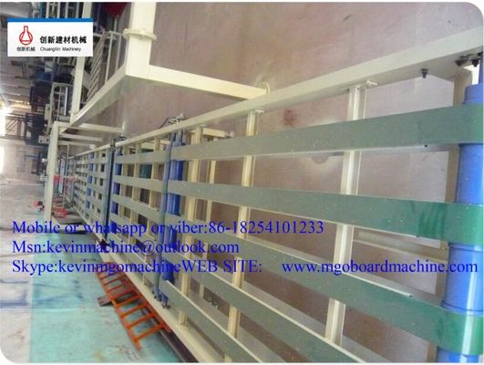 Dây chuyền sản xuất tấm MgO công suất 54 KW màu xanh lam với máy trộn trục kép