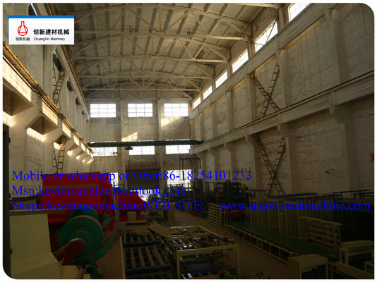 Máy làm tấm tường Magie Oxide rộng 1300mm với băng tải trục vít