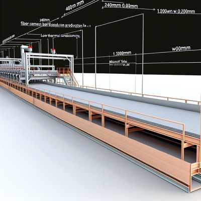 2400mm Board Length Fiber Cement Board Production Line For Board Width 1200mm And Low Thermal Conductivity ≤0.25W/mk