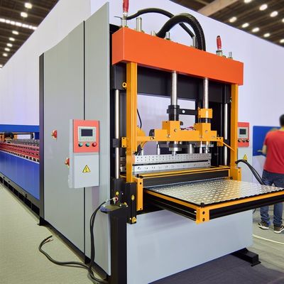 Fast Construction Wall Panel Making Machine 380V With 0.3-0.8mm Material Thickness