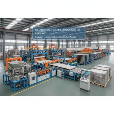 Dây chuyền sản xuất tấm xi măng sợi tự động hoàn toàn Điện áp 380V Thiết bị sản xuất vật liệu xây dựng bền vững
