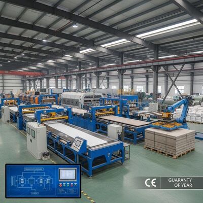 2000sqm dây chuyền sản xuất tấm vải xi măng kết hợp tiêu chuẩn CE và bảo hành 1 năm tối ưu hóa cho tấm vải nhất quán