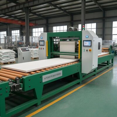 máy sản xuất tấm mgo tự động tích hợp màu sản phẩm đã điều chỉnh để mang lại kết quả sản xuất tấm magie oxit