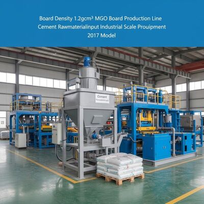 Mật độ tấm 1.2gcm3 MgO Dòng sản xuất tấm xi măng Vật liệu thô đầu vào 2017 Mô hình Thiết bị sản xuất quy mô công nghiệp